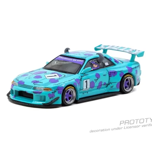 Tarmac Works Nissan Skyline GT-R R32 Widebody Jon Sibal Disney Sulley 1:64 przód