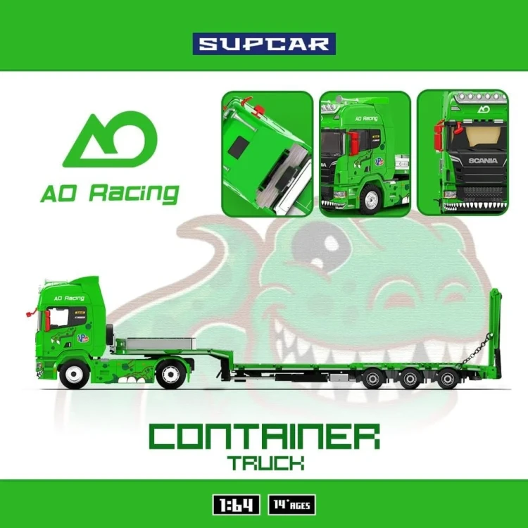 Supcar Rexy Scania Flatbed Transport Truck 1:64 bok