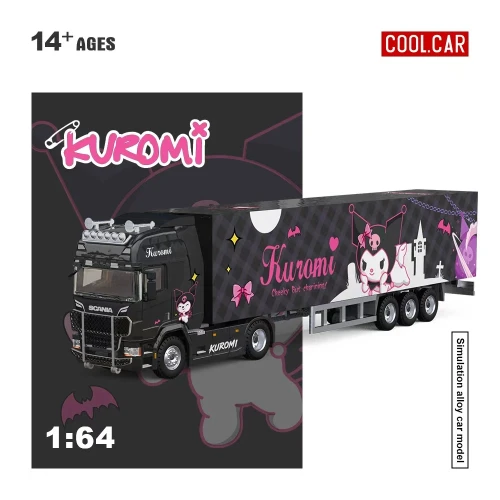 Cool.Car Scania Container Truck Kuromi Livery 1:64 przód