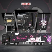 Cool.Car Scania Container Truck Kuromi Livery 1:64 bok