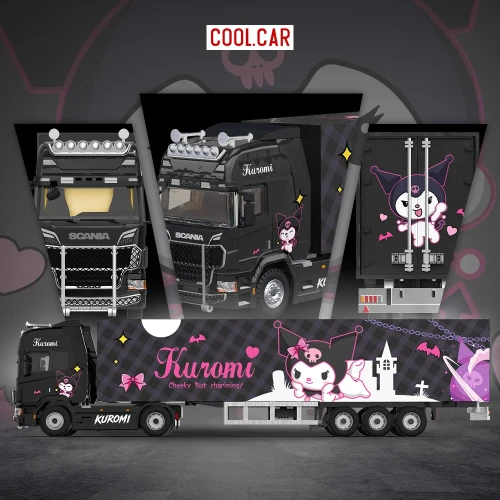 Cool.Car Scania Container Truck Kuromi Livery 1:64 bok