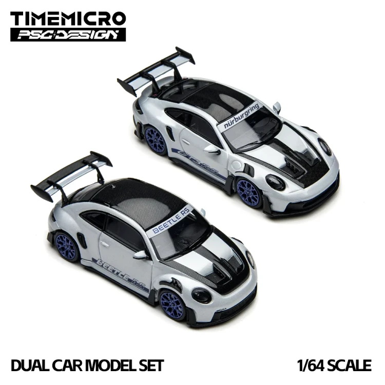 TimeMicro × PSC DESIGN Porsche 992 GT3 RS &amp; Beetle RS Nurburgring Version 2 car set 1:64 góra