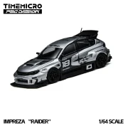 TimeMicro × PSC DESIGN Impreza Raider Silver 1:64 przód