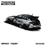 TimeMicro × PSC DESIGN Impreza Raider Silver 1:64 tył
