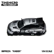TimeMicro × PSC DESIGN Impreza Raider Silver 1:64 góra