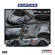 Supcar McLaren 720S Grey Shadow 1:64 przód