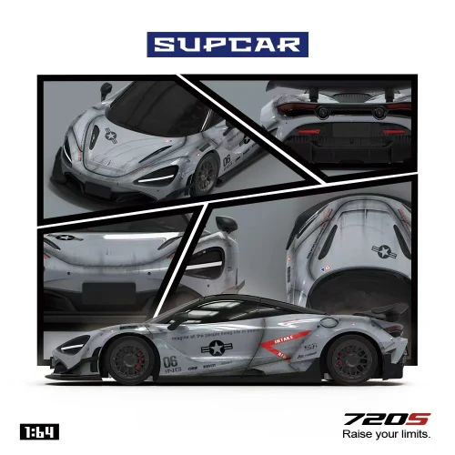 Supcar McLaren 720S Grey Shadow 1:64 przód