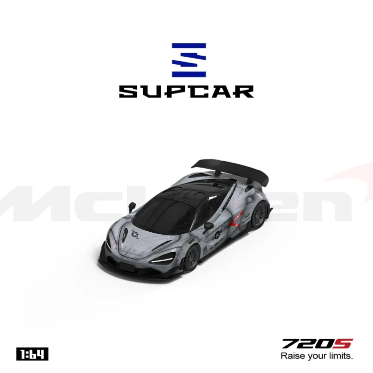 Supcar McLaren 720S Grey Shadow 1:64 przód detal