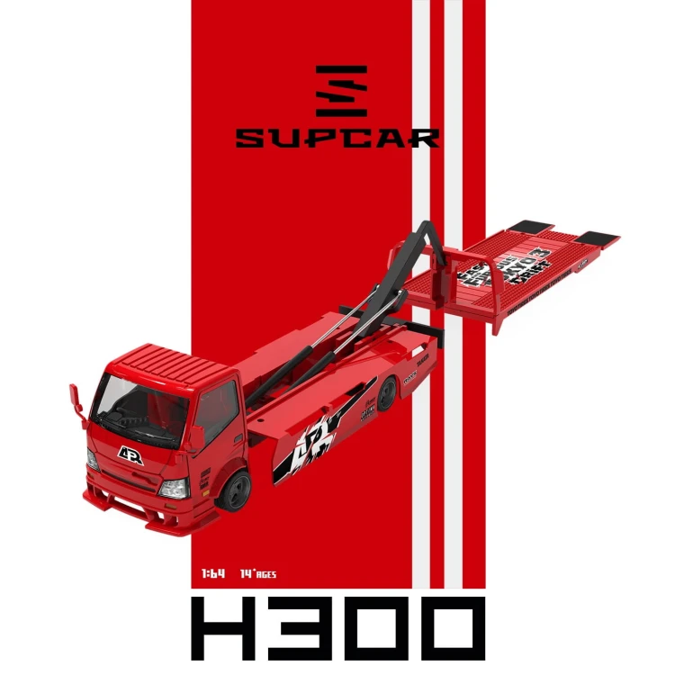 Supcar H300 Transport Trailer Fast &amp; Furious Tokyo Drift 1:64 przód detal