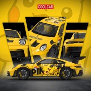 Cool.Car Porsche 992 GT3 RS Pikachu 1:64 przód