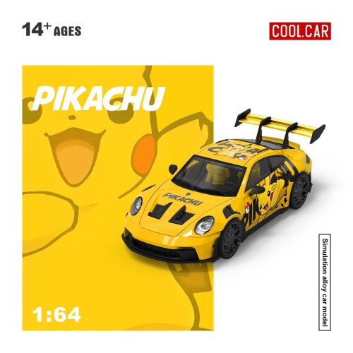 Cool.Car Porsche 992 GT3 RS Pikachu 1:64 przód detal