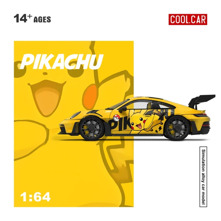 Cool.Car Porsche 992 GT3 RS Pikachu 1:64 bok