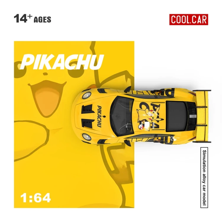 Cool.Car Porsche 992 GT3 RS Pikachu 1:64 góra