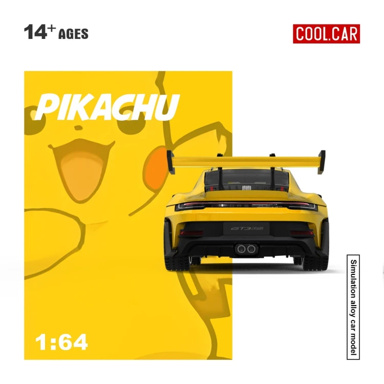 Cool.Car Porsche 992 GT3 RS Pikachu 1:64 detal