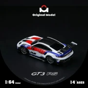 Original Model Porsche 992 GT3 RS Red Blue White 1:64 tył