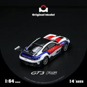 Original Model Porsche 992 GT3 RS Red Blue White 1:64 tył