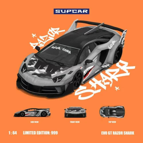 Supcar Lamborghini GTEVO Shark Mouth Livery 1:64 przód