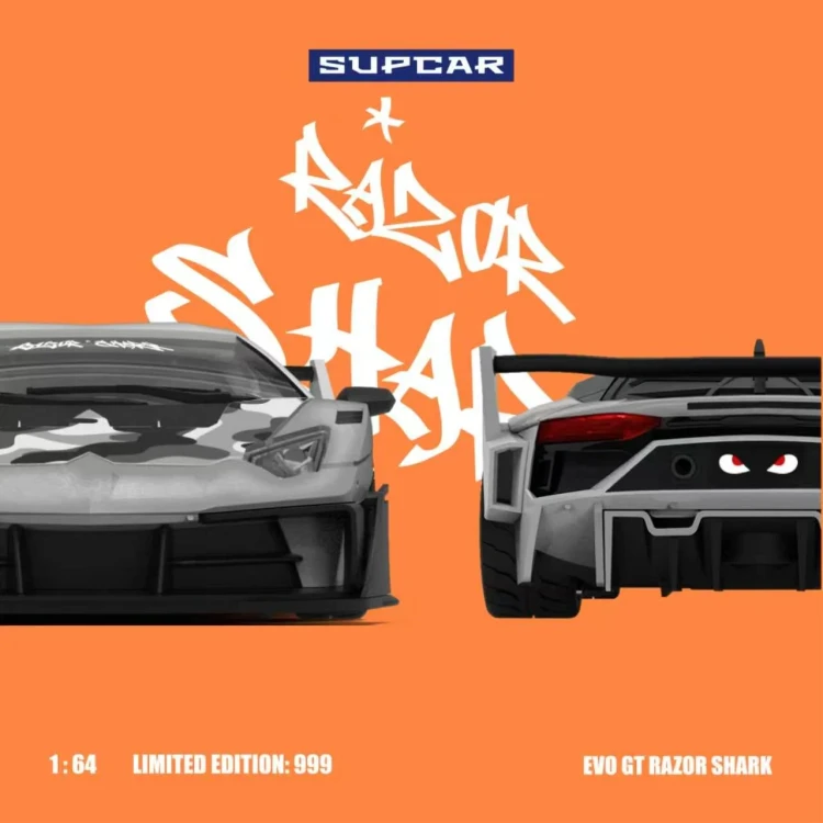 Supcar Lamborghini GTEVO Shark Mouth Livery 1:64 tył
