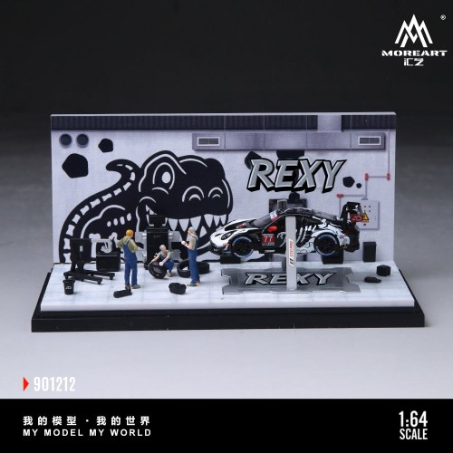 MoreArt Bone Dragon Skeleton Painting Maintenance Room 1:64 przód detale