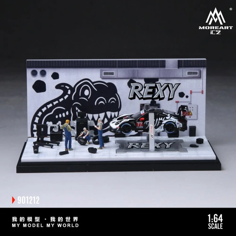 MoreArt Bone Dragon Skeleton Painting Maintenance Room 1:64 przód detale