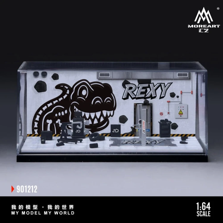 MoreArt Bone Dragon Skeleton Painting Maintenance Room 1:64 przód detale
