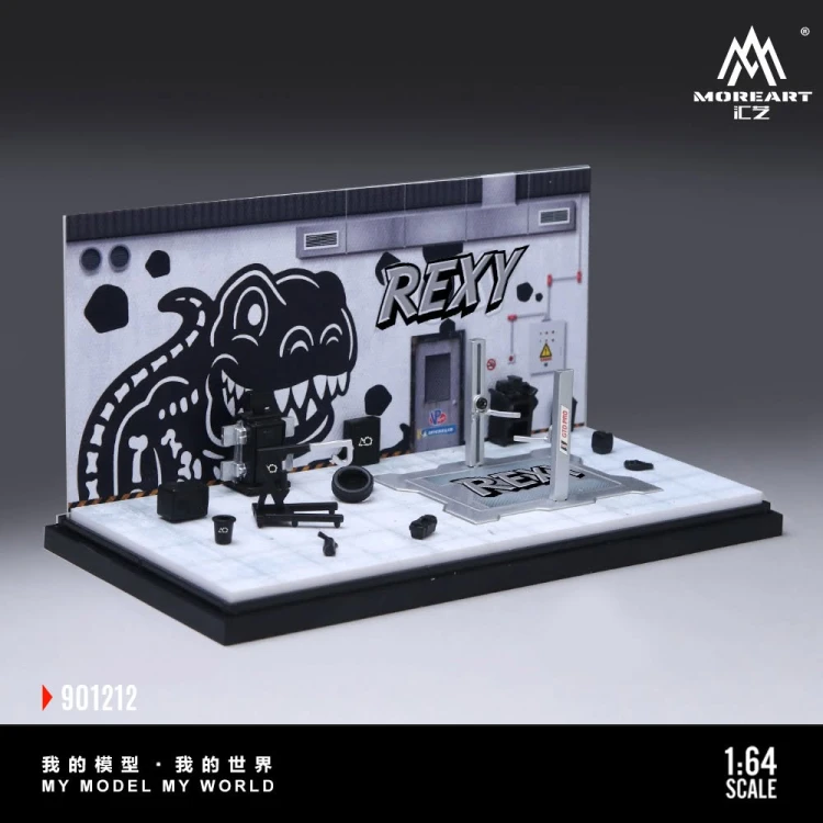 MoreArt Bone Dragon Skeleton Painting Maintenance Room 1:64 prawy bok