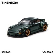 TimeMicro Porsche RWB 964 Green 1:64 przód detal