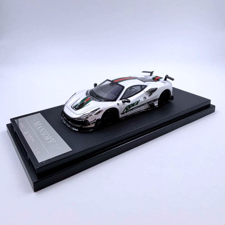 Aurora Model Ferrari F8XX Mansory White 1:64 przód